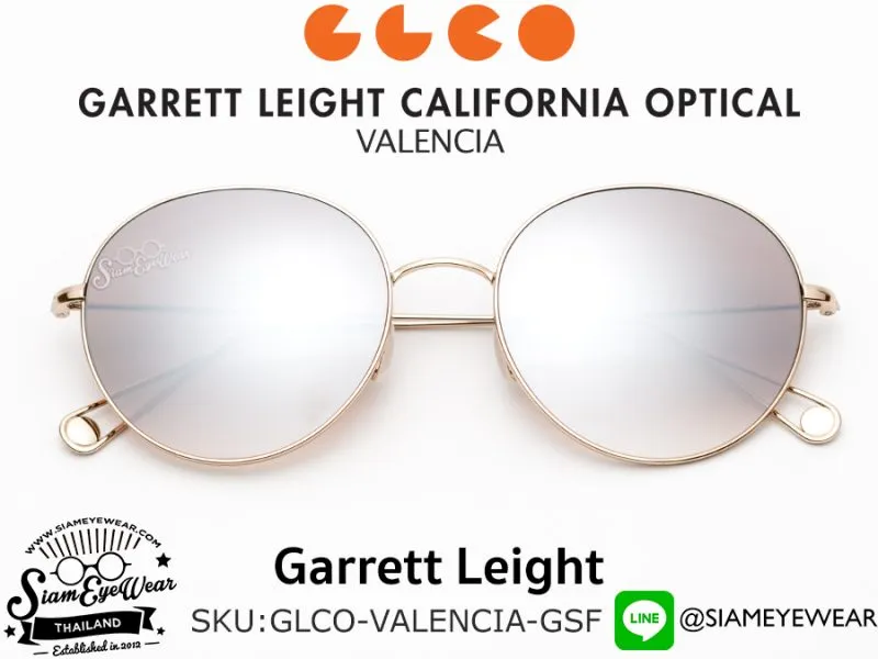 Garrett Leight Valencia Sun Gold/Silver Flash Mirror - 5