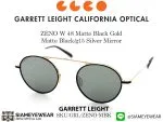 Garrett Leight ZENO W 48 Matte Black Gold Matte Black/g15 Silver Mirror - 2