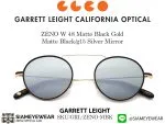 Garrett Leight ZENO W 48 Matte Black Gold Matte Black/g15 Silver Mirror - 5