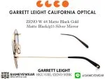 Garrett Leight ZENO W 48 Matte Black Gold Matte Black/g15 Silver Mirror - 4