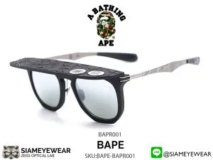 แว่น A BATHING APE x PARASITE BAPR001 GN Matte Black w/cap Limited Edition แว่นตาแท้