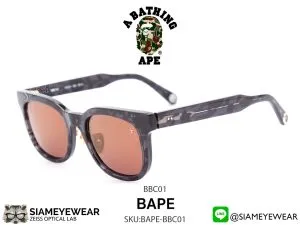 แว่น A BATHING APE x BOSTON CLUB BBC01 GY FLIP ON แว่นตาแท้