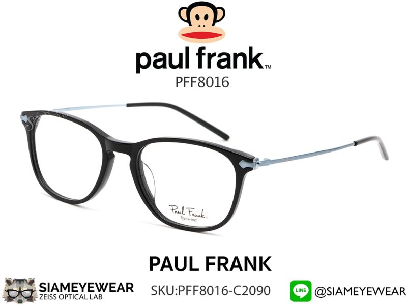 Paul Frank Optic PFF 8016 2090 Black Silver & Clip C8080C Silver Green - 4