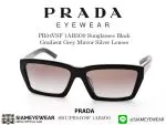 374_1763259425_1531 Prada PR04VSF 1AB5O0 Sunglasses Black Gradient Grey Mirror Silver Lenses - 2