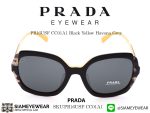 Prada PR16USF CC01A1 Black Yellow Havana Grey - 2