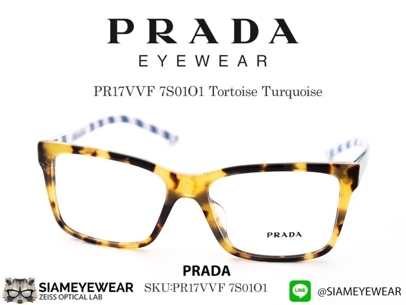 Prada Optic PR17VVF 7S01O1 Tortoise Turquoise - 3