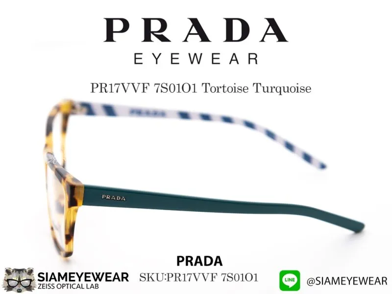 Prada Optic PR17VVF 7S01O1 Tortoise Turquoise - 5