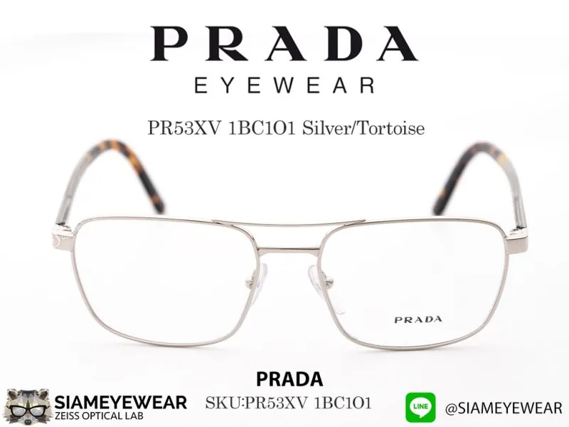 Prada Optic PR53XV 1BC1O1 Silver/Tortoise - 2