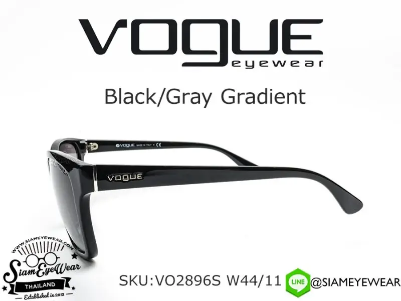 VOGUE VO2896S W44/11 Black/Gray Gradient - 4