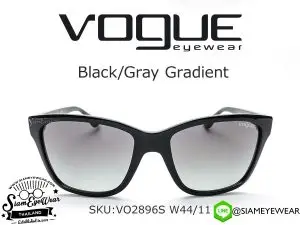 แว่น VOGUE VO2896S W44/11 Black/Gray Gradient แว่นตาแท้