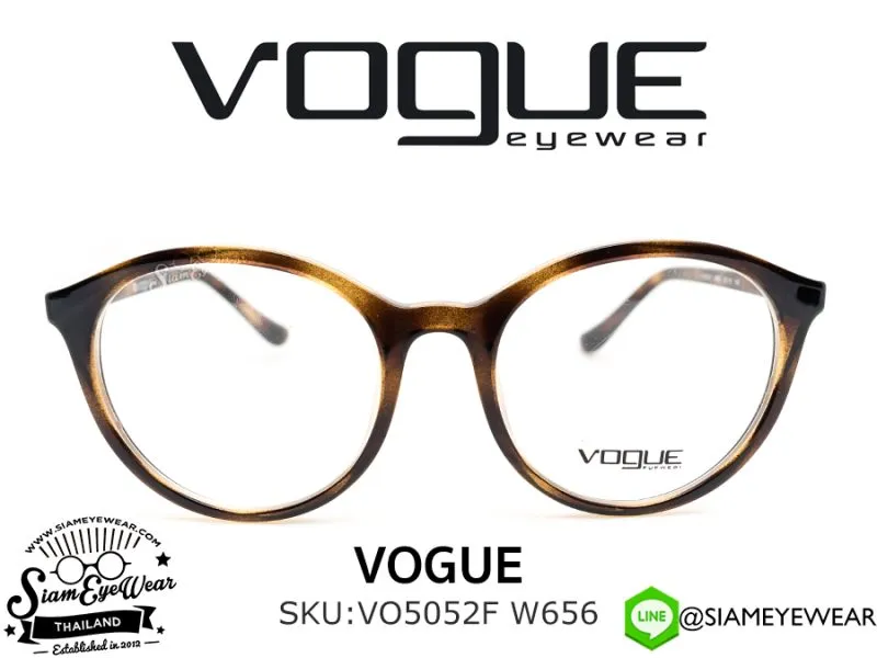 แว่น Vogue Optic VO5052F W656 Dark Havana แว่นตาแท้