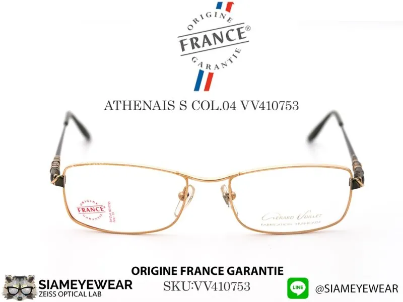 390_1763259433_3719 แว่น VUILLET VEGA Optic ATHENAIS S Col.04 N W410753 Gold แว่นตาแท้
