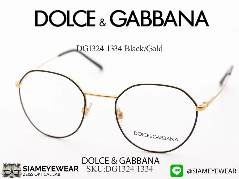 DOLCE & GABBANA DG1324 1334 Black/Gold - 3