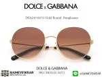 410_1763259452_2432 DOLCE & GABBANA DG2243 02/13 Gold Round Sunglasses - 2