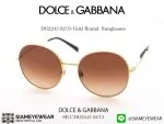 410_1763259453_1042 DOLCE & GABBANA DG2243 02/13 Gold Round Sunglasses - 3