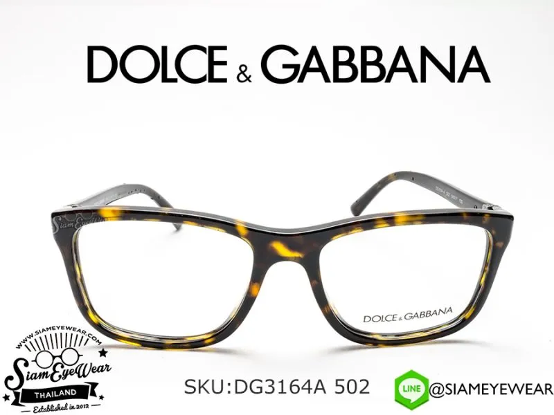 411_1763259453_9846 แว่น Dolce & Gabbana DG3164A 502 Havana แว่นตาแท้