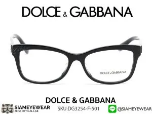 แว่น Dolce & Gabbana Optic DG3254F 501 Black แว่นตาแท้