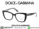 แว่น DOLCE & GABBANA Optic DG3308 3203 Black On Leo Glitter แว่นตาแท้