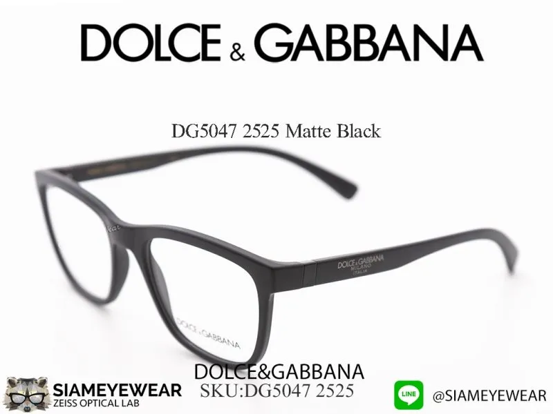 419_1763259457_4644 แว่น DOLCE & GABBANA OPTIC DG5047 2525 Matte Black แว่นตาแท้