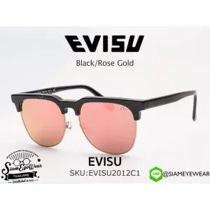 แว่น EVISU 2012 C1 Black/Rose Gold แว่นตาแท้