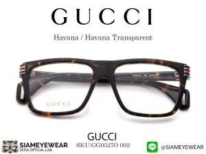 แว่น Gucci GG0527O 002 Havana / Havana Transparent แว่นตาแท้