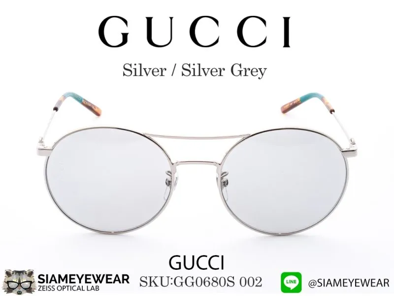 Gucci GG0680S 002 Silver/Silver Grey - 2