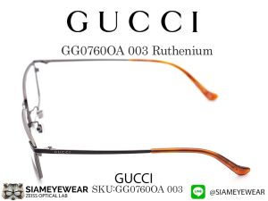 Gucci GG0760OA 003 Metal Ruthenium