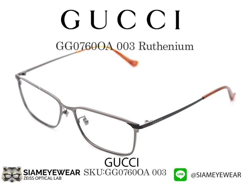 Gucci GG0760OA 003 Metal Ruthenium - 3