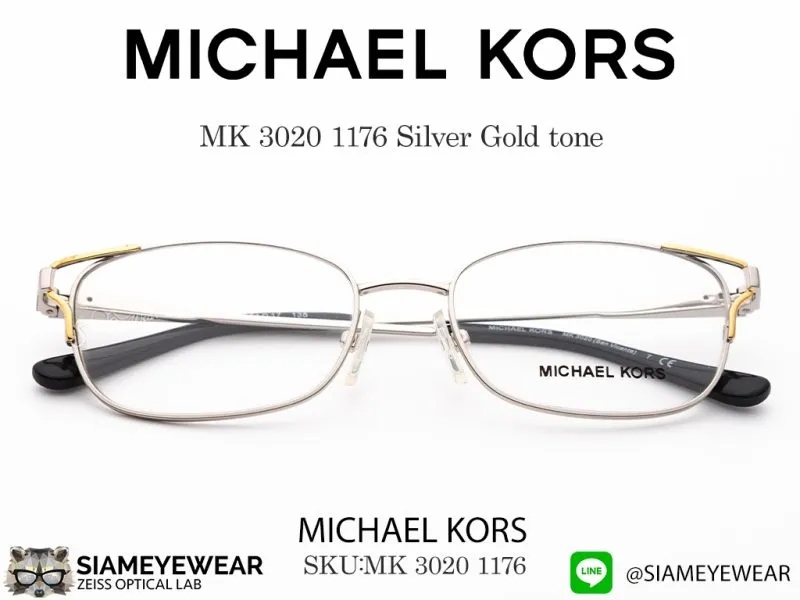 MICHAEL KORS MK 3020 1176 Silver Gold tone - 2