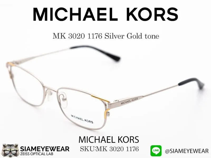 MICHAEL KORS MK 3020 1176 Silver Gold tone - 4