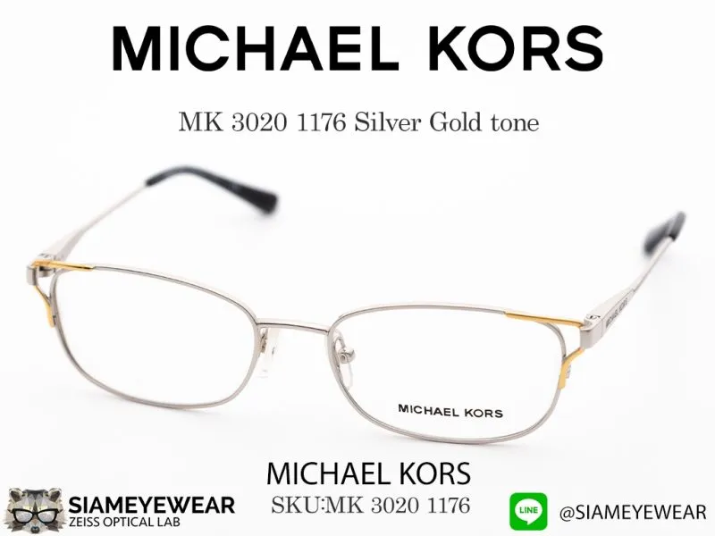 MICHAEL KORS MK 3020 1176 Silver Gold tone - 3