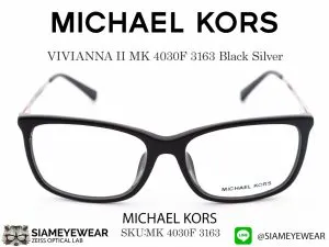 แว่น MICHAEL KORS VIVIANNA II MK 4030F 3163 Black Silver แว่นตาแท้