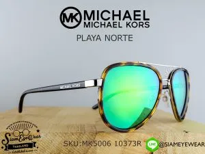 แว่น Michael Kors PLAYA NORTE MK5006 10373R Tortoise/Green Mirror แว่นตาแท้