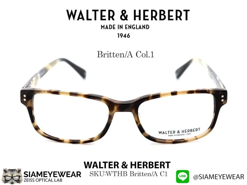 แว่น Walter&Herbert Optic Britten A Col.1 แว่นตาแท้