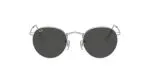 456_1763259491_1507 แว่นกันแดด Rayban RB3447 9198B1 Round Metal Gunmetal/Dark Grey แว่น Rayban แท้
