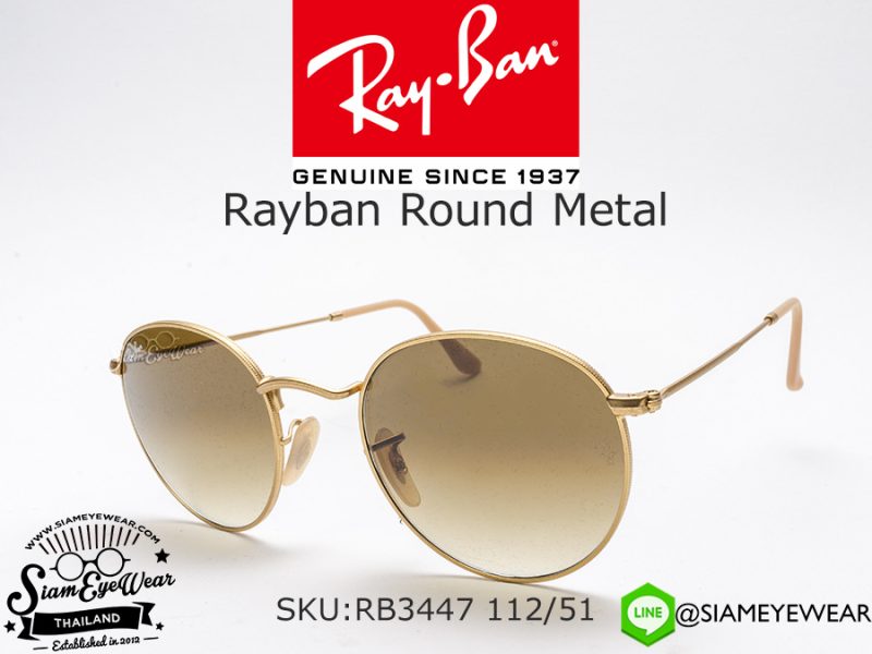 Rayban RB3447 112/51 ROUND METAL