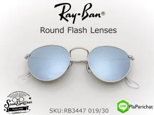 แว่นกันแดด Rayban RB3447 019/30 ROUND METAL แว่น Rayban แท้