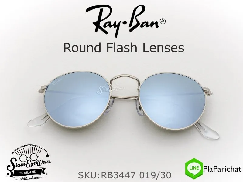 แว่นกันแดด Rayban RB3447 019/30 ROUND METAL แว่น Rayban แท้