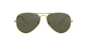 แว่นกันแดด Rayban RB3025 001/58 Aviator Gold/G15 polarized แว่น Rayban แท้