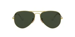 แว่นกันแดด Rayban RB3025 W3400 Aviator Gold/G15 แว่น Rayban แท้