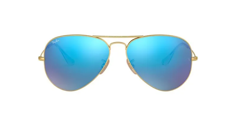 แว่นกันแดด Rayban RB3025 112/17 Aviator Gold/Blue Flash แว่น Rayban แท้