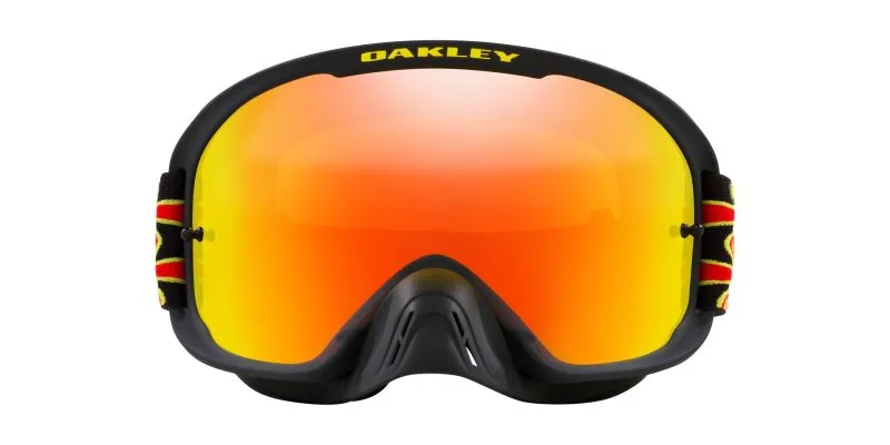 Oakley Goggle Troy Lee design O Frame Pro 2.0 MX OO7115-50 Black Bubbles/Fire Iridium - 2