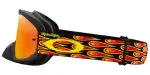 Oakley Goggle Troy Lee design O Frame Pro 2.0 MX OO7115-50 Black Bubbles/Fire Iridium - 4