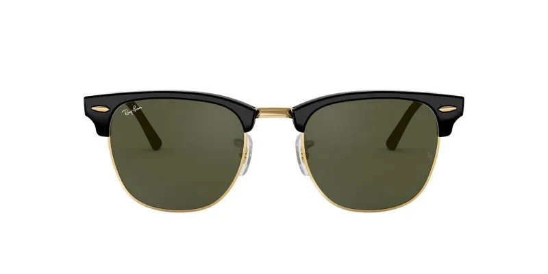 แว่นกันแดด Rayban Clubmaster RB3016 W0365 49mm Black/G15 แว่น Rayban แท้