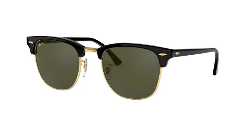 Rayban Clubmaster RB3016 W0365 49mm Black/G15 - 2