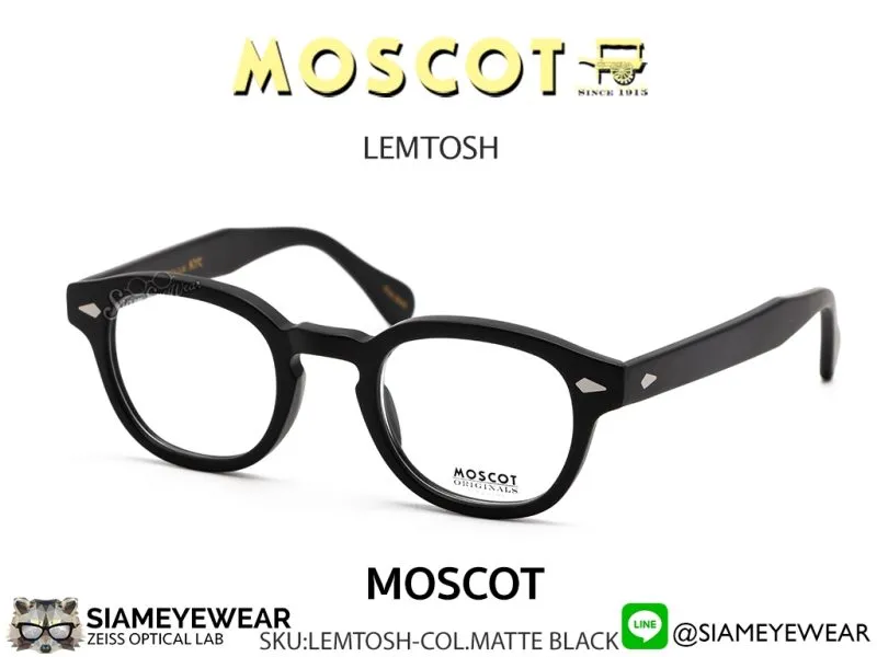 506_1763259555_4824 แว่น Moscot Lemtosh 49 Matte Black แว่นตา Moscot แท้