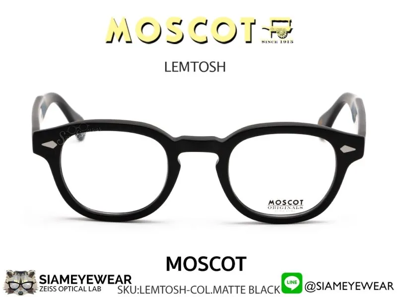 Moscot Lemtosh 49 Matte Black - 5