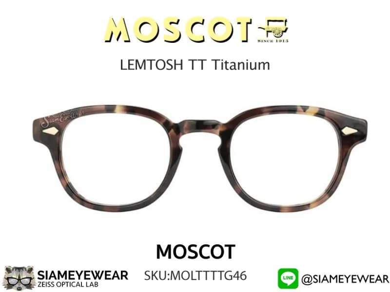 แว่น Moscot Lemtosh TT 46 Spot Tortoise/Gold แว่นตา Moscot แท้