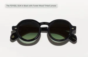 แว่นกันแดด Moscot Foygel Sun 46 Black/Forest Woos แว่น Moscot แท้