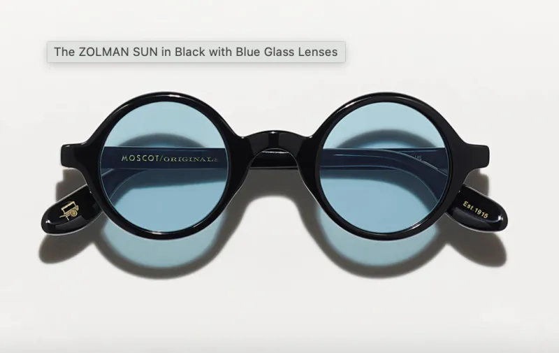 516_1763259565_6639 แว่นกันแดด Moscot Zolman Sun 42 Black/Blue แว่น Moscot แท้